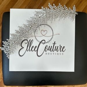 Fiona bridal headband, Swarovski bridal headband